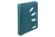 Colourhide 48cm Zipper Ring Binder File Holder Document Organiser Teal Green