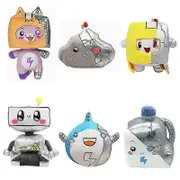 Lanky Cyborg Plush Toy Lankybox Stuffed Animals Robot Shark Milk Foxy Boxy Rocky Doll Kids Gift 6Pcs