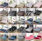 Ultra Soft Deep Fitted Sheet Set Pillowcases Single/Double/Queen/King Bed Hotel