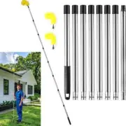 Extendable Steel Eaves Pipe Gutter Cleaning Brush Roof Drain Sink Filter Brush