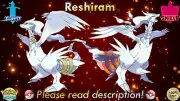 ⚔️Shiny Non-shiny Reshiram 6IV️Pokémon Sword Shield HOME (Legal)