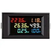 Multi-function AC 220V Power Monitor High-Precision Color Screen AC Voltage + Current + Power + Frequency + Power Factor + Electric Energy