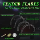 Fender Flares Fit For Ford Ranger PX MK2 2015-2018 Black OEM Design Guard Trim
