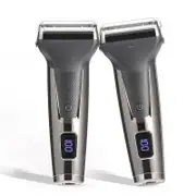 Electric Shaver Men's Smart Digital Display USB Reciprocating Double-blade Electric Shaver Electric Razor Set Led Display