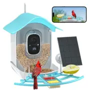 Smart Bird Feeder with Camera, 2K HD AI Identify Birds Species, Bir d Watchin...