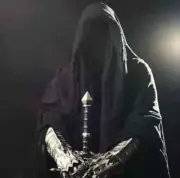 Ring Wraith Nazgul Costume Black Cape/Cloak