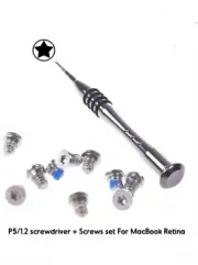 Bottom Cover Case Screws Set for Macbook Pro 15"A1398 Retina With Screwdriver P5