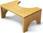 Toilet Stool, Foldable Toilet Stool Squat for Bathroom, Bamboo Poop Stool