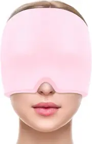 Natural Headache Relief Hat, Migraine Cap Cold Cap for Migraine Mask Ice Cap Mig
