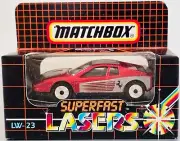 Vintage 1988 Matchbox Superfast Lasers Ferrari Testarossa / LW-23 / Red / Rare