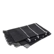 Matouk Amelia Boucle Stripe Alpaca Throw