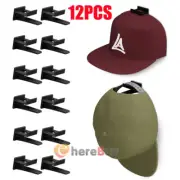 12PCS Self Adhesive Hat Hooks for Wall Baseball Cap Holder Sticky Rack Hanger US