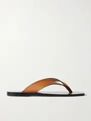 [A Emery] A Emery - Kinto Leather Flip Flops - Tan - IT35 IT 35 Brown