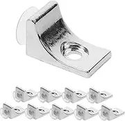 iplusmile 10pcs Shelf Support Bracket Easy Install Cabinet Shelf Clips for Bookcases Display Cabinets Smooth Finish Rounded Edges for Closet Pantry Storage