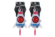 2PK Paws & Claws 30cm Alien Invasion Pet Dog Cat Interactive Toy Rocket Ship