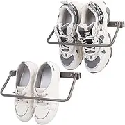 Foldable RV Shoe Rack- Aluminum Camper Shoe Organizer, Wall Mounted Shoe Rack,Shoe Storage for All Types of Footwear,Camper Essentials and Travel Trailer Accessories - 2 Packs