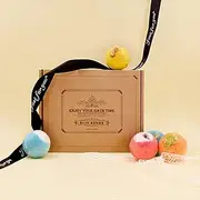 Bath Bombs Set Large Bath Balls 60g Pure Essential Oils Coconut Oil Sea Salt Gift Birthday & Holiday Applicable for Bubble Bath Body Cleaning