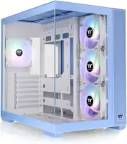View 380 TG ARGB Hydrangea Blue ATX Case; 4X120Mm ARGB Fans Included; Supports H