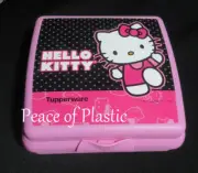 New Black & Pink Hello Kitty Tupperware Sandwich Keeper~ #2