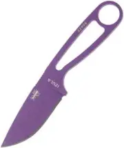ESEE Izula Fixed Blade Knife Survival Bushcraft Purple Drop Point Blade w Sheath