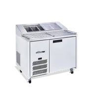 Williams Jade Pizza - One Door White Colorbond Pizza Prep Counter Refrigerator With Blown Air Well