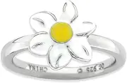 [JewelryWeb] 925 Sterling Silver Polished Stackable Jonquil Ring Size 6-Stackable-Ring for Women