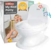 My Real Potty Training Toilet with Life-Like Flush Button & Sound for Toddlers &