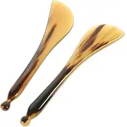 2Pcs Acupressure Massage Pen Natural Guasha Boards for Relief and Skin Nourishment Durable and Comfortable Therapy Tool present for Friends and Family