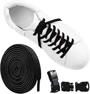 [Generic] No sneakers elastic laces, elastic canvas laces, versatile sports and casual shoe laces | Colorful Elastic No Tie Flat Trainers Laces, Stylish Elastic Laces