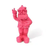 Ein Garden Gnome IN Pink Ornament Made Of Artificial Stone z4313