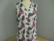 Puma CLOUDSPUN Paradise Sleeveless V Neck Ladies Large White Golf Polo NEW NWT