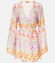 [Missoni] Missoni Zigzag belted minidress UK 10 orange