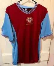 Aston Villa 1982 Champions Of Europe Shirt Retro Jersey 80s Villains AVFC L 82