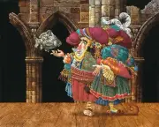 James Christensen - Levi Levitates a Stone Fish - Serigraph Print