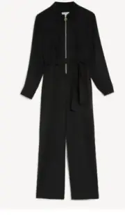 M&S Autograph Lyocell Belted Wide Leg Jumpsuit Size 16 BNWT