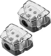 FUNOMOCYA 2pcs Splitter Splitter Box Cars Ground Distributor Power Tool Distribution Charging Audio Distribution Block Distribution Block Car Audio Car Audio Splitter Zinc Alloy