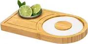 Cocktail Salt Rimmer | Salt Rimmer, Bar Glass Rimmer Margarita Salt Sugar Cocktail Rimmer | Wooden Bar Rimming Tray for Cocktails | Home and Bar Party Drinking Seasoning Board for Bartender
