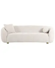 Pasargad Home Zarina Upholstered Modern Sofa With 2 Pillows