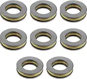 eMagTech 8pcs F12-21M Miniature Thrust Ball Bearings 12mm x 21mm x 5mm Stainless Steel Thrust Ball Bearings for Oven Turntable Machine Tools Automobiles