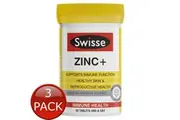 3 x SWISSE ULTIBOOST ZINC+ 60 TABLETS