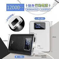 在飛比找Yahoo奇摩購物中心優惠-貓頭鷹 12000++ LED液晶顯示行動電源