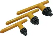 Yakamoz 3Pcs Drill Chuck Wrench Drill Press Replacement Chuck Keys Kit for 6.5mm/10mm 13mm 16mm Drill Chuck