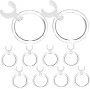 BIUDECO 10Pcs Clip Style Magnifying Glass for Drawing Lightweight Plastic Drill Pen Magnifiers Convenient Art Accessories for Painting and Crafting