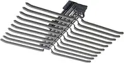 Pull Out Retractable Pants Rack, Bearing 30kg Adjustable Pants Rack, Aluminum Alloy Storage Hanging Closet Rod, Damping Buffer Track Wardrobe Hanger, Pull-Out Closet Valet Rod (Color : Gray, Size :