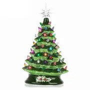 Ceramic Christmas Tree Christmas Tree Led Decoration Ceramic Desktop Christmas Decoration-ZZY