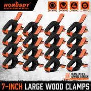 HORUSDY 16Pc 7" Nylon Spring Clamp Extra Large Rubber Non-Slip Grip Handle Clips
