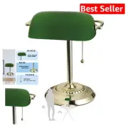 Compact Traditional Banker’s Desk Lamp – Smart Home Ready with Adjustable Light