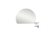 Thermogroup Ablaze Hamilton Mirror D Shape (Glue to Wall) 1200x900mm HD1290GT