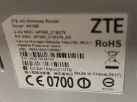 在飛比找露天拍賣優惠-二手ZTE MF286 4G無線路由器(上電有反應狀況如圖歡