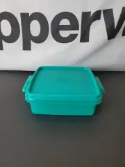 Tupperware Snack Container 850ml Lunch On The Go Square Green